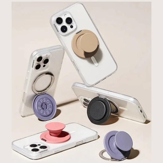 Тримач для телефону PopSockets Kick-Out Grip Latte Beige (840173795835) - Фото 2 Тримач для телефону PopSockets Kick-Out Grip Latte Beige (840173795835) - зображення 2