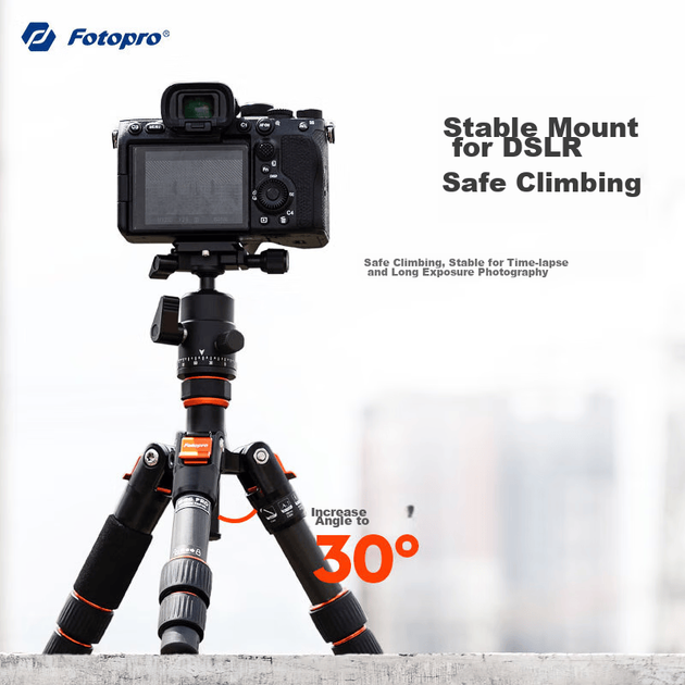 Штатив Fotopro M-4C Pro+42QP, углеродный, портативный, настольный - изображение 2