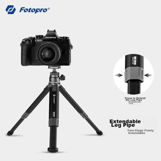 Двухсекционная выдвижная подставка для телефона Fotopro Sy-390+p, настольный штатив для цифровой камеры. - изображение 5