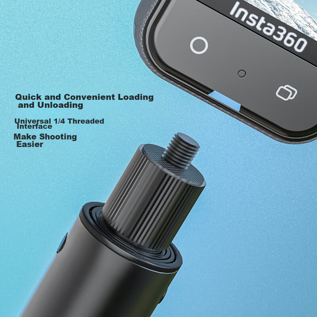 Селфи-палка SUREWO невидимая для Insta360 X5/X4/X3, 1.2 м - Фото 7 Селфи-палка SUREWO невидимая для Insta360 X5/X4/X3, 1.2 м - изображение 7