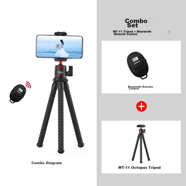 Штатив Ulanzi MT-11 Octopus з Bluetooth-пультом для смартфонів/камер - зображення 2