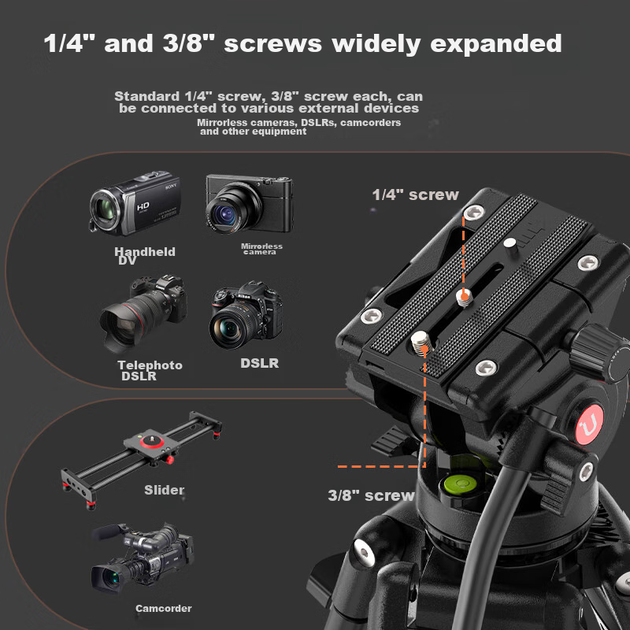 Штатив Ulanzi MT-81 професійний з гідроголовкою, для DSLR - зображення 11