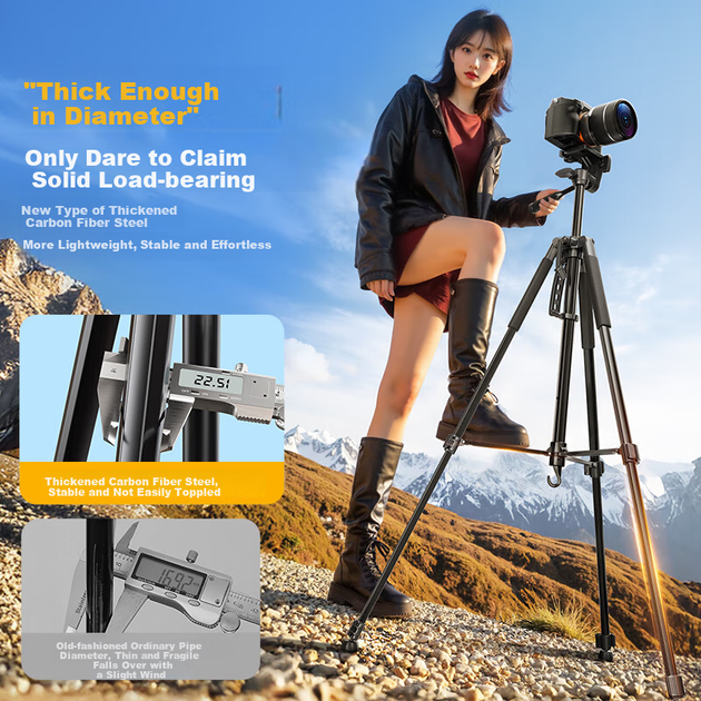 Штатив YOUFES портативний для камер, для Nikon/Canon/Sony - зображення 3