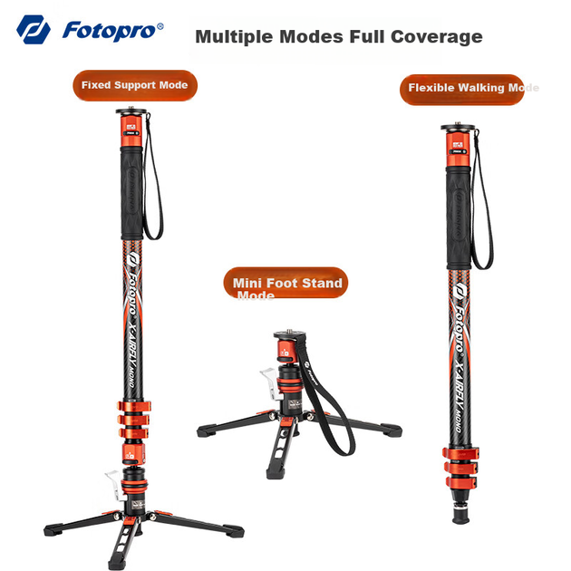 Штатив Fotopro Flying One карбоновый 32мм серый - Фото 5 Штатив Fotopro Flying One карбоновый 32мм серый - изображение 5