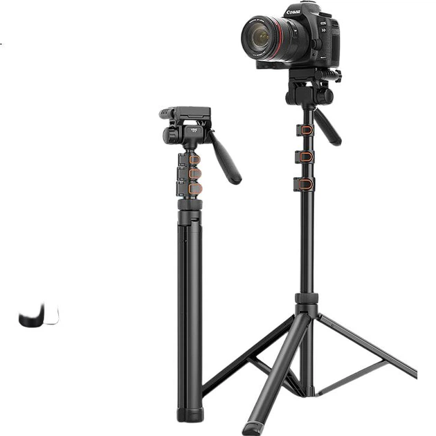Штатив VRIG Weilege TP-15, алюмінієвий, 1.6 м, гідравлічна голівка - Фото 2 Штатив VRIG Weilege TP-15, алюмінієвий, 1.6 м, гідравлічна голівка - зображення 2