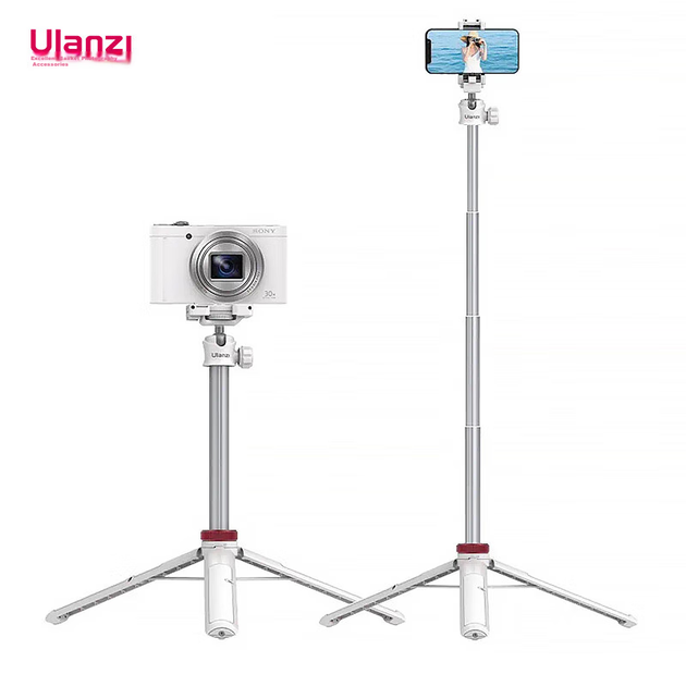 Штатив Ulanzi MT-44, портативний, для камери та телефону, білий - Фото 7 Штатив Ulanzi MT-44, портативний, для камери та телефону, білий - зображення 7