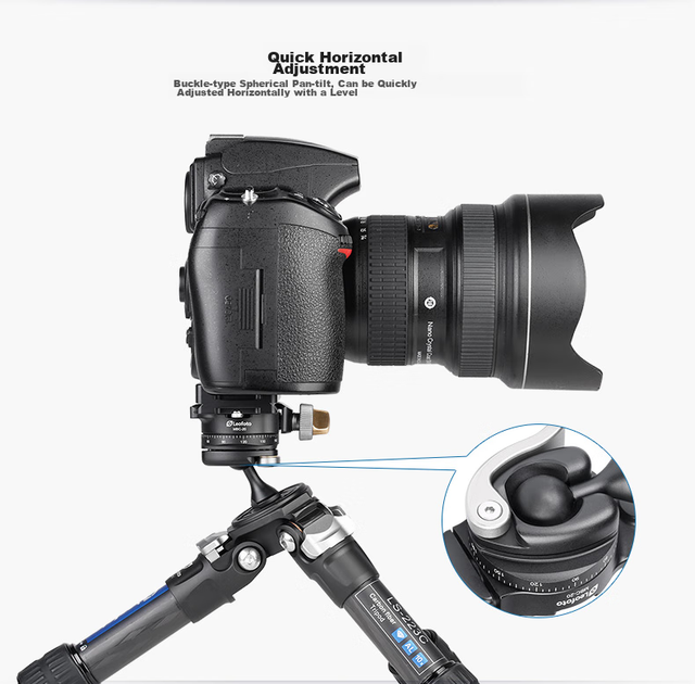 Голова шаровая Leofoto MBC-20 панорамная мини для смартфона и фотокамеры - изображение 6