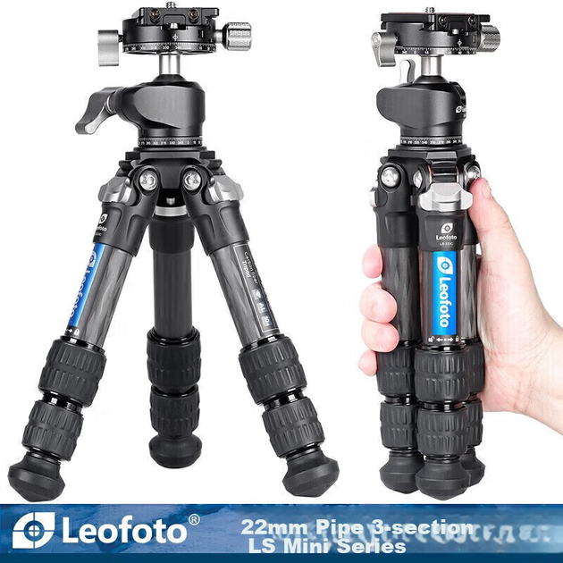Штатив Leofoto LS-223C настольный мини для камеры и смартфона, легкий, портативный - Фото 4 Штатив Leofoto LS-223C настольный мини для камеры и смартфона, легкий, портативный - изображение 4