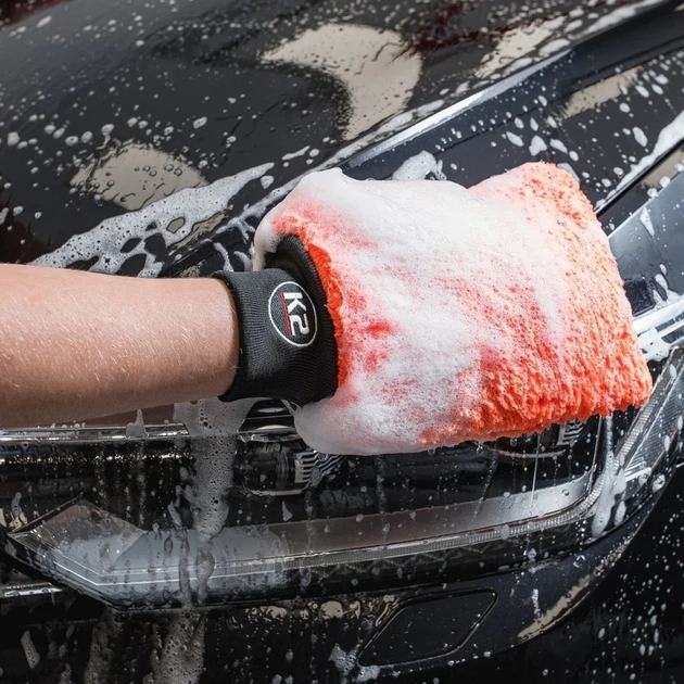 Перчатка для мойки автомобилей K2 Wash Mitt микрофибра (M440) - изображение 4