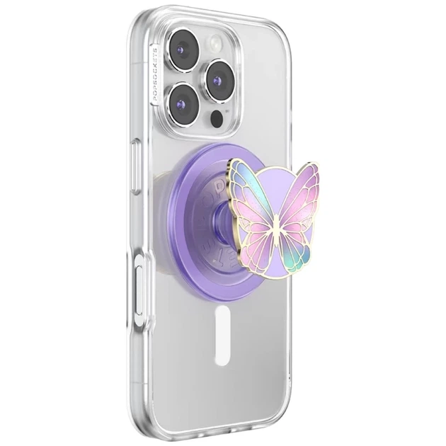 Тримач PopSockets Enamel Butterfly Prism Lavender (840473356330) - Фото 7 Тримач PopSockets Enamel Butterfly Prism Lavender (840473356330) - зображення 7