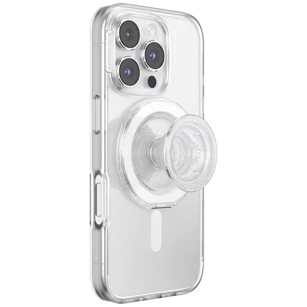 Тримач PopSockets Kick-Out Grip Glitter Clear (840473353346) - Фото 9 Тримач PopSockets Kick-Out Grip Glitter Clear (840473353346) - зображення 9