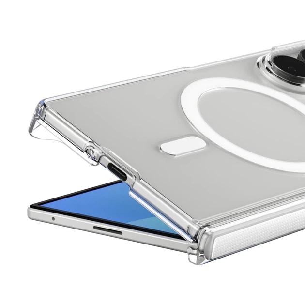 Чохол Spigen AirSkin Zero для Samsung Galaxy Fold 8 Ultra Clear/White (8800337246285) - Фото 4 Чохол Spigen AirSkin Zero для Samsung Galaxy Fold 8 Ultra Clear/White (8800337246285) - зображення 4
