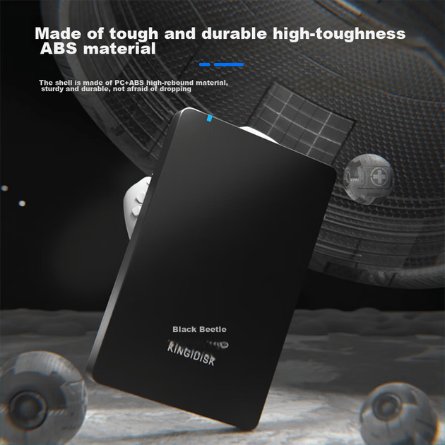 Диск жесткий Heijiachong KINGIDISK H100 1ТБ USB3.0, 2.5", шифрование, черный - изображение 6