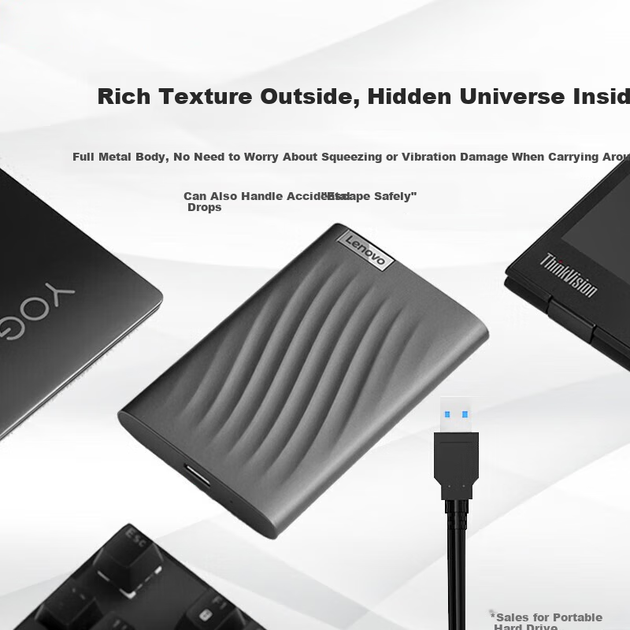 Жесткий диск внешний Lenovo F309Pro 1 ТБ USB 3.0, 2.5" - изображение 3