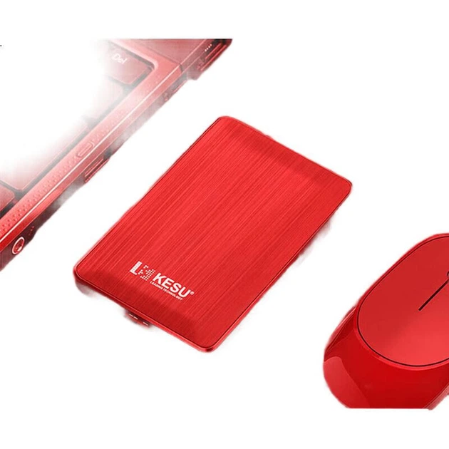 Диск KESU K1 500 ГБ зовнішній із шифруванням USB 3.0, 2.5", червоний - зображення 5