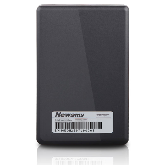 Диск Newsmy Qingfeng 500 ГБ зовнішній портативний, USB 3.0, 2.5", чорний - зображення 6