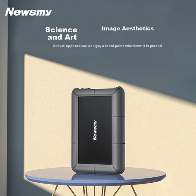 Механический жесткий диск Newsmy 2 ТБ, 3,5 дюйма, настольный, серия Xingji, USB Type-C 3.1, силиконовый защитный металлический корпус, большая емкость. - изображение 6