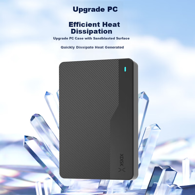 Жесткий диск XDISK Q 500GB Q8-500GB 2.5" USB 3.1 Type-C External Black - изображение 3