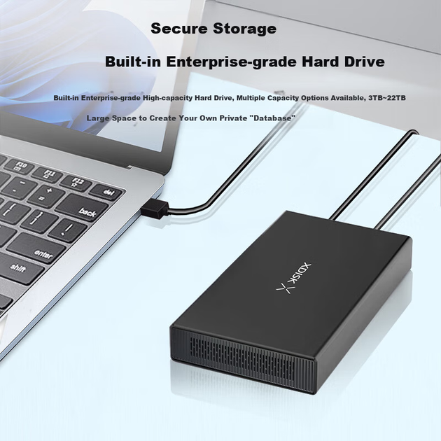 Диск жорсткий XDISK 4ТБ USB 3.1 Type-C зовнішній - зображення 2