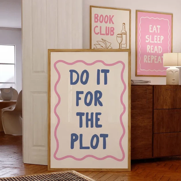 Постер «Do It For The Plot» паперовий білий - зображення 2