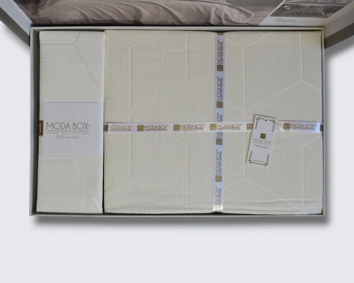 Покривало Moda Box 120115665 Євро Шеніл Кремовий - изображение 5