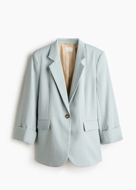 Піджак H&M 17892 Світлий бірюзовий S (1328) - зображення 3