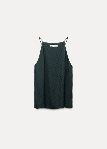Майка Zara 17993 Зелений з темно-синім L (8221) - зображення 3