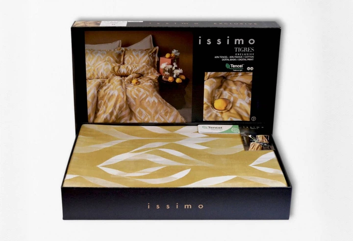 Комплект постільної білизни Issimo Home 120116005 Євро Тенсел жовтий 4 (шт.) - Фото 4 Комплект постільної білизни Issimo Home 120116005 Євро Тенсел жовтий 4 (шт.) - изображение 4