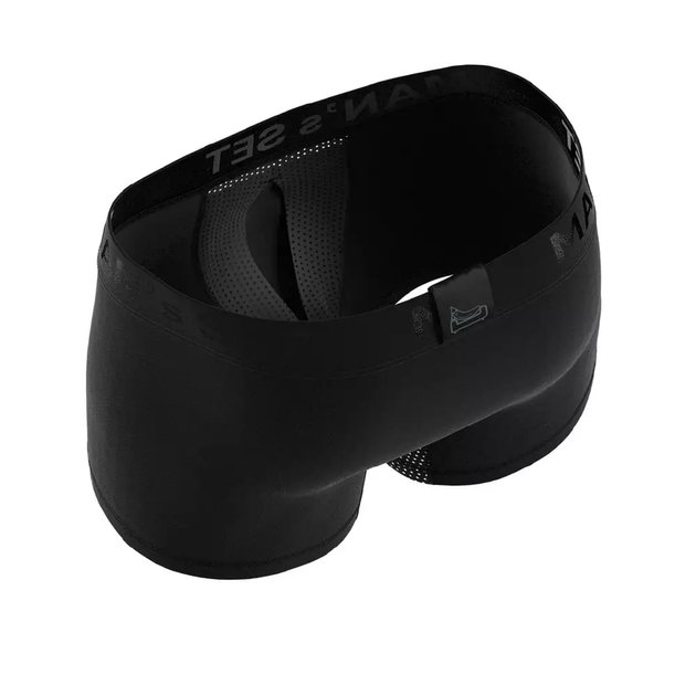 Мужские анатомические боксеры Anatomic Classic Light Black Series черные хлопковые L - изображение 3