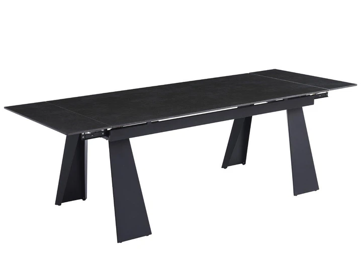 Стіл ARNOLD CERAMIC 180(240)*90 Wic dark grey мат/чорний каркас - изображение 2