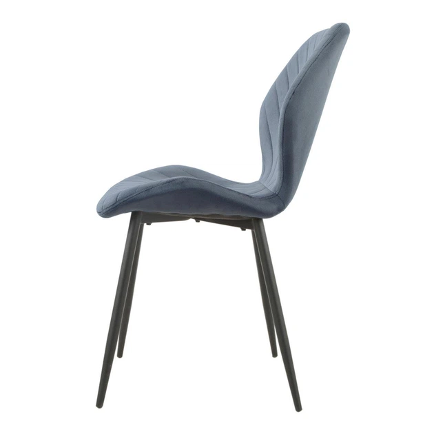Стілець кухонний FLY (Флай) сірий м'який на чорному металевому каркасі - зображення 3