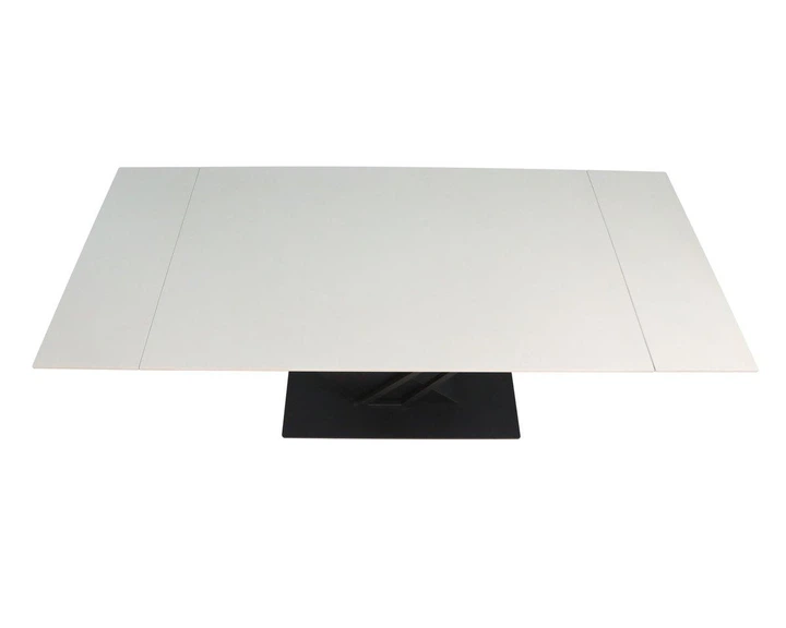 Стіл FERNANDO CERAMIC 140(200)*90 бежевий/чорний - Фото 5 Стіл FERNANDO CERAMIC 140(200)*90 бежевий/чорний - изображение 5