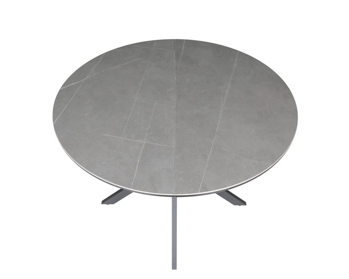 Стіл GENEWA CERAMIC 105(140)*105 стіл сірий/чорний - Фото 5 Стіл GENEWA CERAMIC 105(140)*105 стіл сірий/чорний - изображение 5