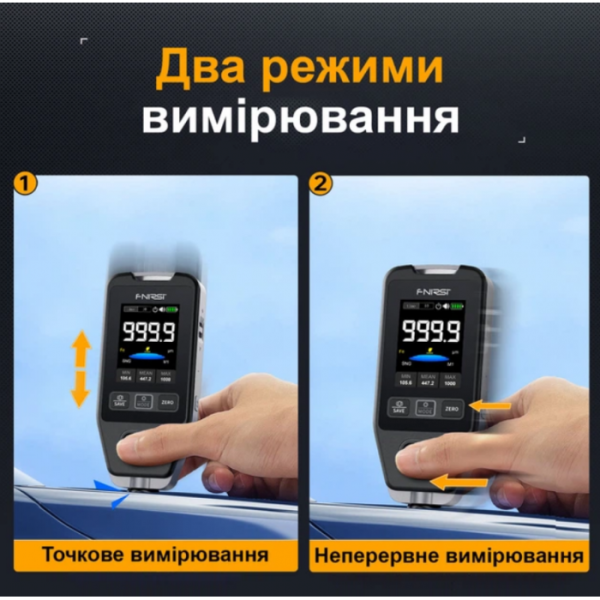 Профессиональный толщиномер Fnirsi CTG-20 датчик измерения толщины покрытия краски - изображение 3