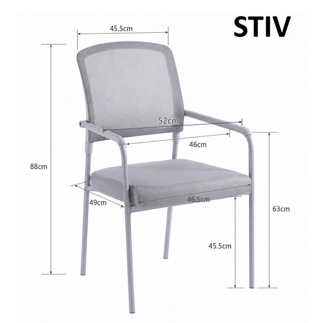 Стілець STIV чорний - Фото 6 Стілець STIV чорний - зображення 6