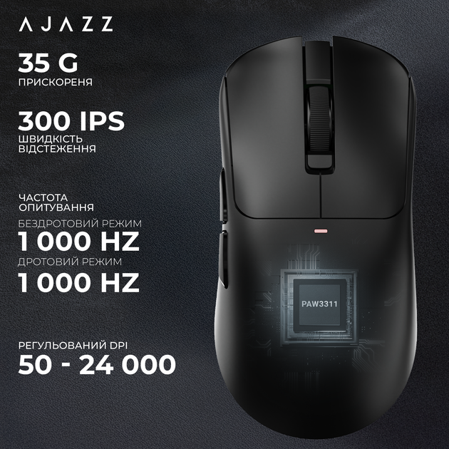Мышь Ajazz AJ200 Near Link AI MC Wireless/Bluetooth/USB Black (AJ200-NL-AI-MC-B) - изображение 15