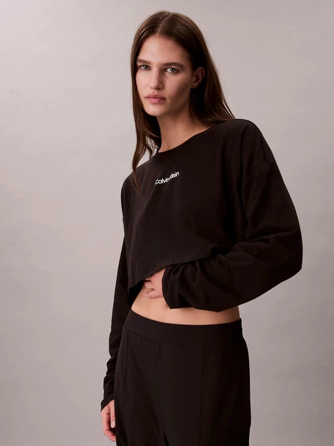 Лонгслив женский Calvin Klein 849634199 XL Черный (1161433804) - изображение 5