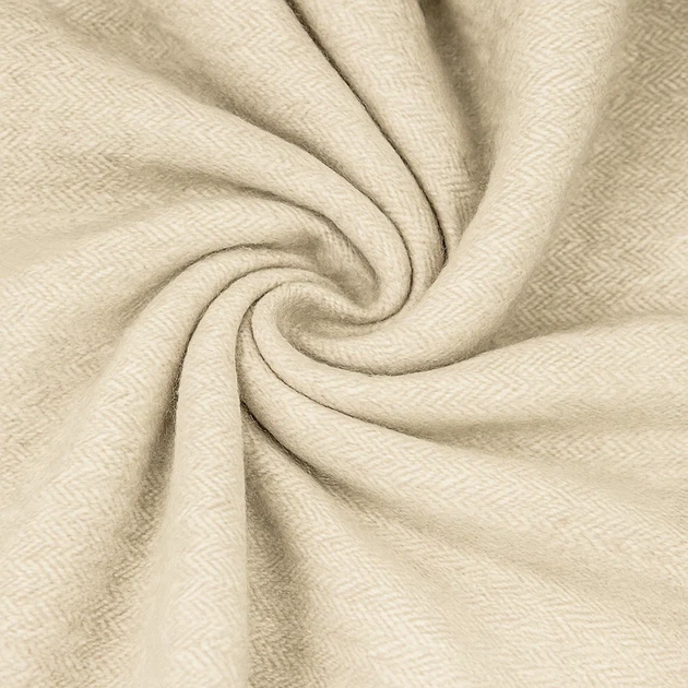 Плед 100% вовна Lambswool світло-бежевий 140х200 см - Фото 2 Плед 100% вовна Lambswool світло-бежевий 140х200 см - зображення 2