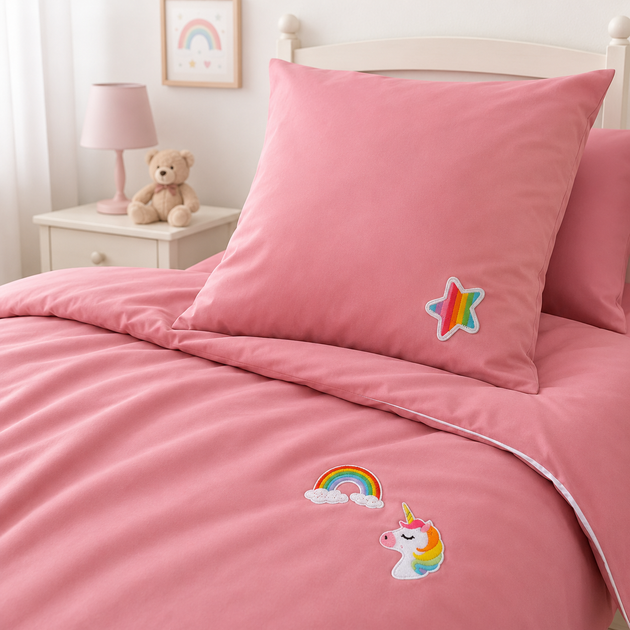 Детское постельное белье MirSon Двустороннее LITTLE KIDS Poplin Edition Unicorn 018 + 041 Dahlia 110 x 160 см (2200013086352) - Фото 8 Детское постельное белье MirSon Двустороннее LITTLE KIDS Poplin Edition Unicorn 018 + 041 Dahlia 110 x 160 см (2200013086352) - изображение 8