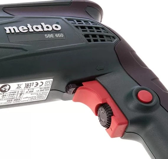 Дриль ударний Metabo 650Вт SBE 650 (600671870) - Фото 5 Дриль ударний Metabo 650Вт SBE 650 (600671870) - изображение 5