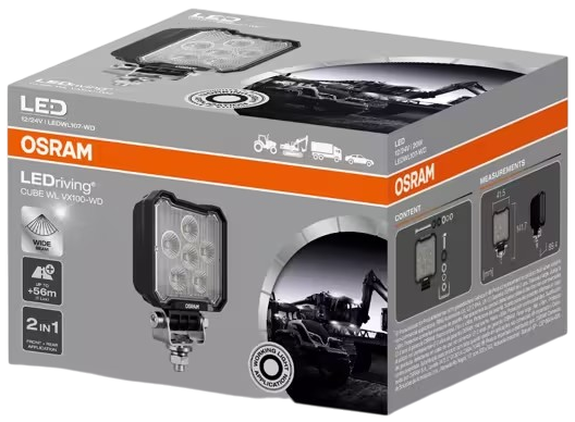 Światło drogowe Osram Cube WL VX100-WD (LEDWL107-WD) (4062172355162) - obraz 3