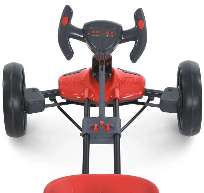 Детский электромобиль GO KART F1 красный с пультом и Bluetooth 390 Вт на аккумуляторе с EVA-колесами, музыкой - Фото 4 Детский электромобиль GO KART F1 красный с пультом и Bluetooth 390 Вт на аккумуляторе с EVA-колесами, музыкой - изображение 4