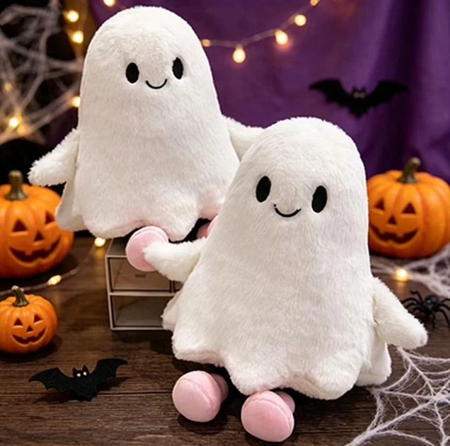 Плюшевое хэллоуинское привидение 30 см мягкая игрушка милый призрак Cute Halloween Ghost с наполнителем из ПП-хлопка - Фото 6 Плюшевое хэллоуинское привидение 30 см мягкая игрушка милый призрак Cute Halloween Ghost с наполнителем из ПП-хлопка - изображение 6