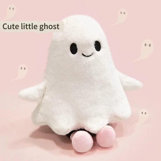 Плюшевое хэллоуинское привидение 30 см мягкая игрушка милый призрак Cute Halloween Ghost с наполнителем из ПП-хлопка - Фото 7 Плюшевое хэллоуинское привидение 30 см мягкая игрушка милый призрак Cute Halloween Ghost с наполнителем из ПП-хлопка - изображение 7