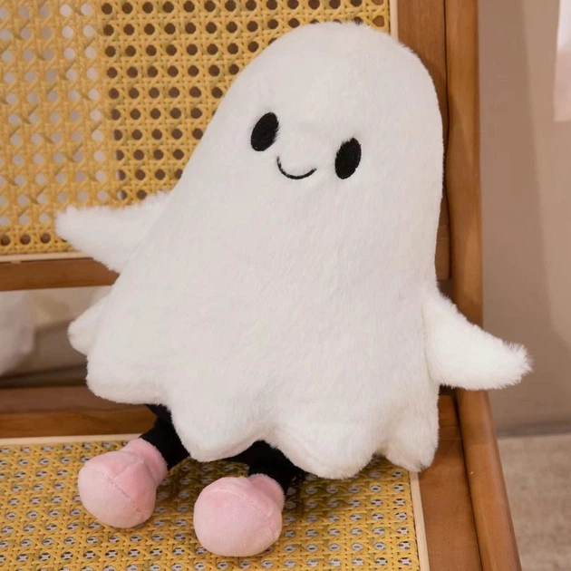 Плюшевое хэллоуинское привидение 30 см мягкая игрушка милый призрак Cute Halloween Ghost с наполнителем из ПП-хлопка - Фото 10 Плюшевое хэллоуинское привидение 30 см мягкая игрушка милый призрак Cute Halloween Ghost с наполнителем из ПП-хлопка - изображение 10