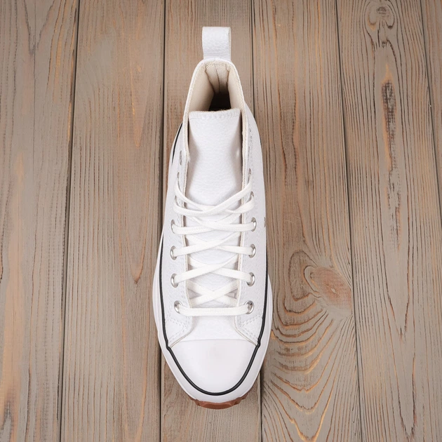 Кеди жіночі високі на платформі Run Star Hike White 39 - изображение 5