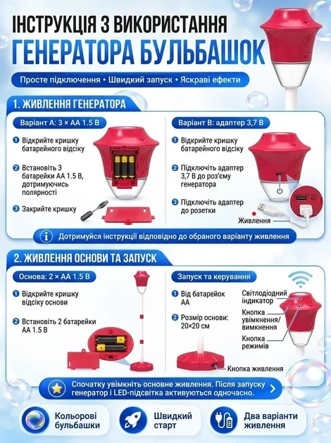 Автоматическая машина для мыльных пузырей с LED подсветкой и музыкой 26X-264 - изображение 8