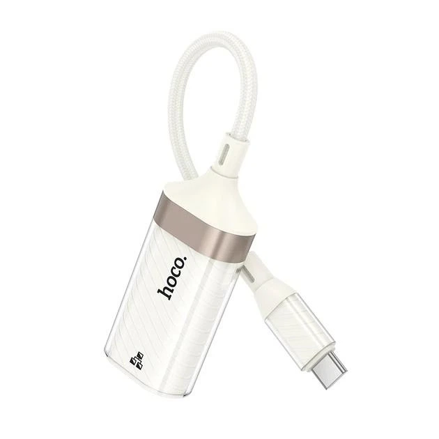 Сетевая карта Ethernet адаптер переходник HOCO UA41B Crystal Type-C-RJ45 100mbps 145мм - изображение 4