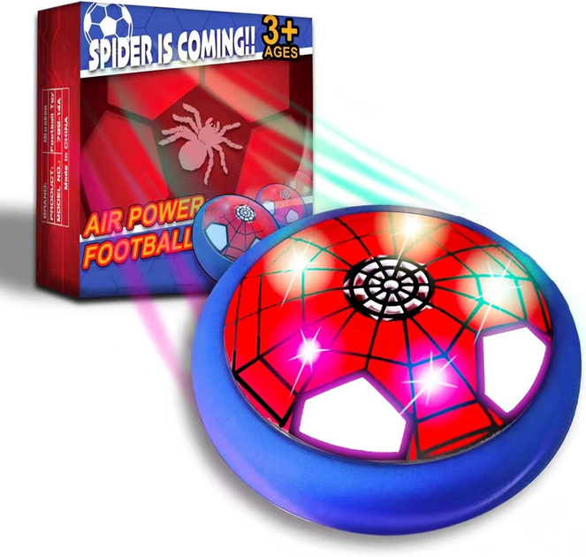 Літаючий футбольний м'яч Hover Ball для дітей, LED-підсвітка, повітряна подушка, м'який бампер, іграшка 4–10 років - зображення 8