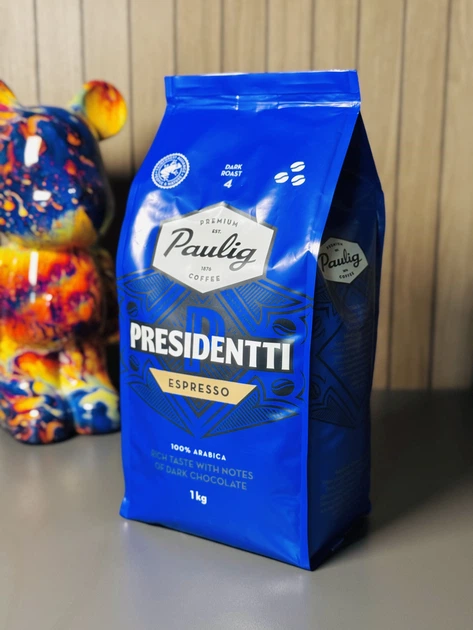 Кава в зернах Paulig Presidentti Espresso 1 кг - изображение 2